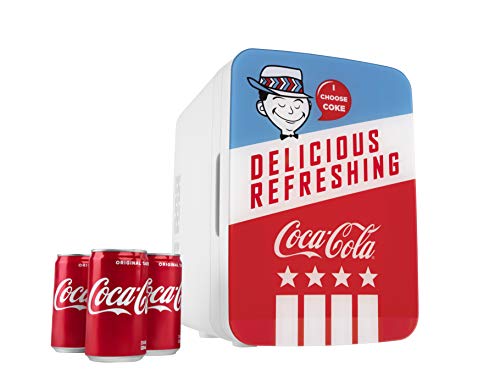 Cooluli Mini Fridge - Coca-Cola Americana Retro (10 Liter/12 Can)