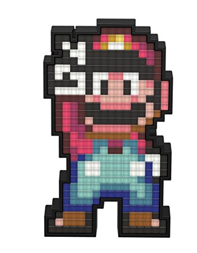 PDP Pixel Pals Nintendo Super Mario World Mario Collectible Lighted Figure, 878-041-NA-SMWM