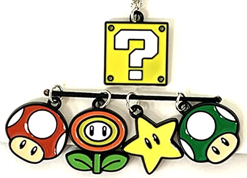 Super Mario Power-Up Pendant Necklace - Bioworld
