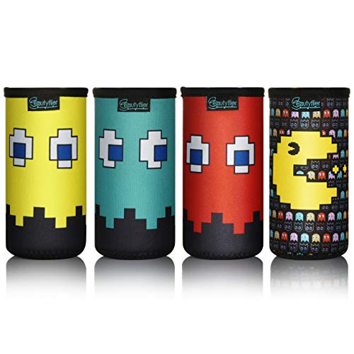 Beautyflier 12oz Slim Can Neoprene Bottle Insulator Sleeve Collapsible Drink Slim Can