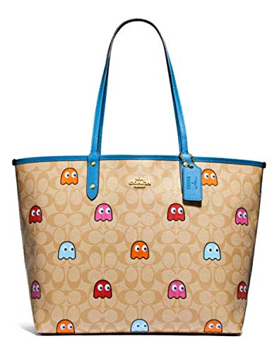 Coach Reversible City Tote with Pacman Ghost Print
