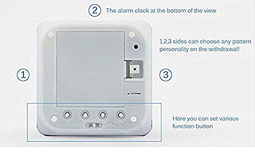 ASLNSONG Super Mario Bros 7 Colors Change Digital Alarm Clock