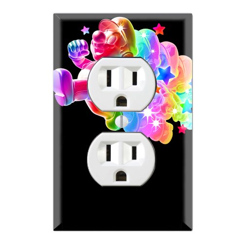 Duplex Wall Outlet Plate Decor Wallplate - Super Mario Galaxy