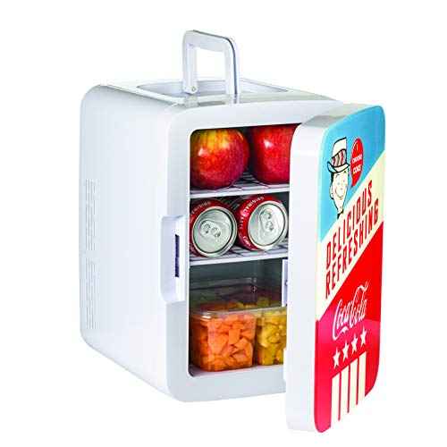 Cooluli Mini Fridge - Coca-Cola Americana Retro (10 Liter/12 Can)