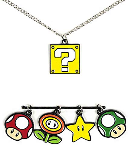 Super Mario Power-Up Pendant Necklace - Bioworld