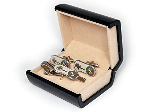 SNES Super Nintendo Tie Clip, NES Nintendo Controller Cufflinks, Retro Gaming Jewelry