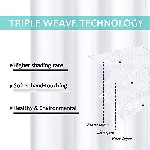 Darlene Harts White Thermal Insulated Curtains 40 Inches Long