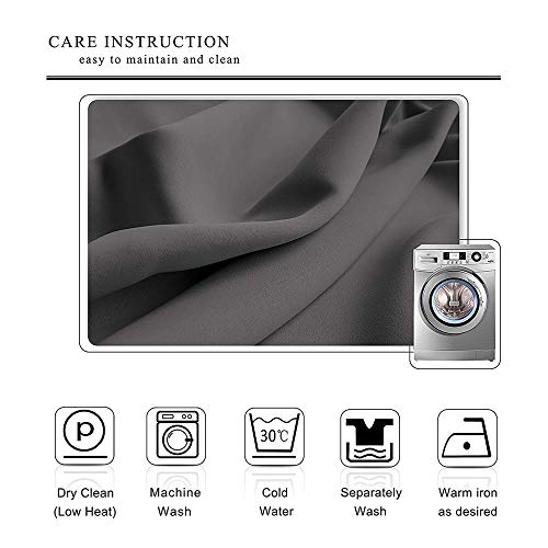 Darlene Harts White Thermal Insulated Curtains 40 Inches Long