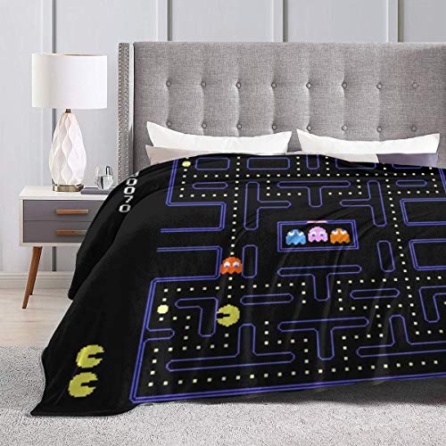 Korlav Arcade Video Game Throw Blanket, Flannel Blanket Bedding