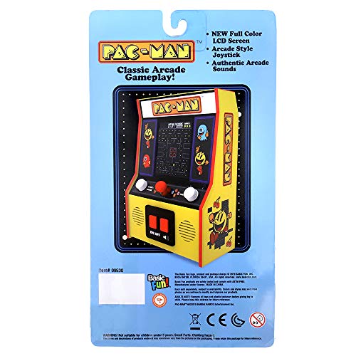 Basic Fun Arcade Classics - Pac-Man Color LCD Retro Mini Arcade Game