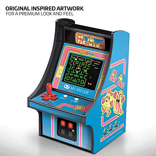 My Arcade Micro Player Mini Arcade Machine: Ms. Pac-Man Video Game, Fully Playable