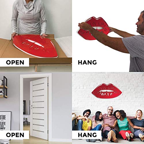 Gloss Lips 3D Acrylic Wall Art
