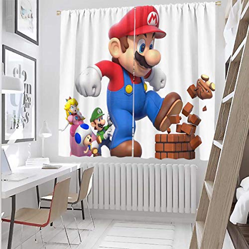 Darlene Harts White Thermal Insulated Curtains 40 Inches Long