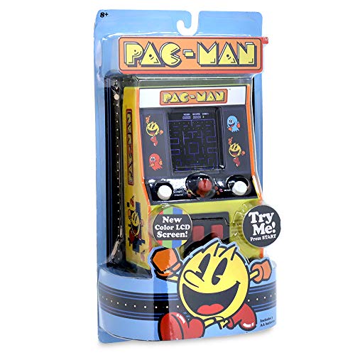 Basic Fun Arcade Classics - Pac-Man Color LCD Retro Mini Arcade Game