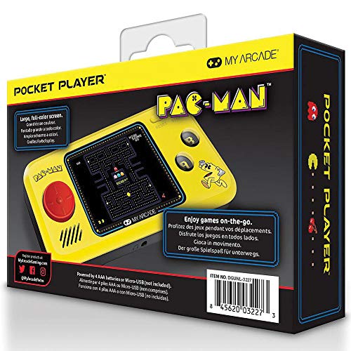 Johnson Smith Co Pac Man Pocket Player - Handheld w/ 2.75" Full Color