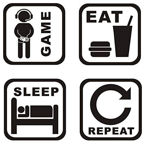 Game Boy Wall Decals Video Game Stickers Vinyl Wall Decal Gaming Quote