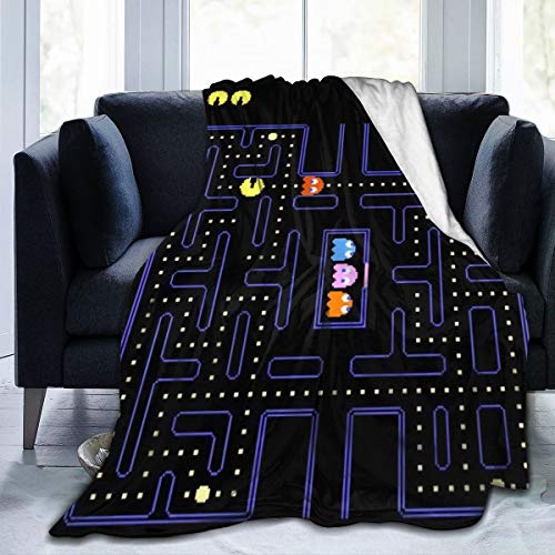 Korlav Arcade Video Game Throw Blanket, Flannel Blanket Bedding