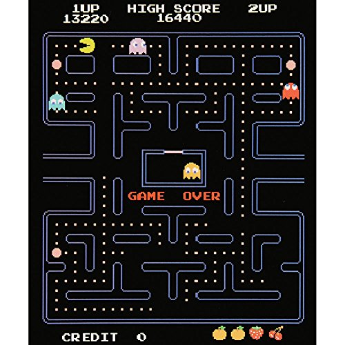 Surreal Entertainment Pac-Man Game Over Screen Fleece Throw Blanket
