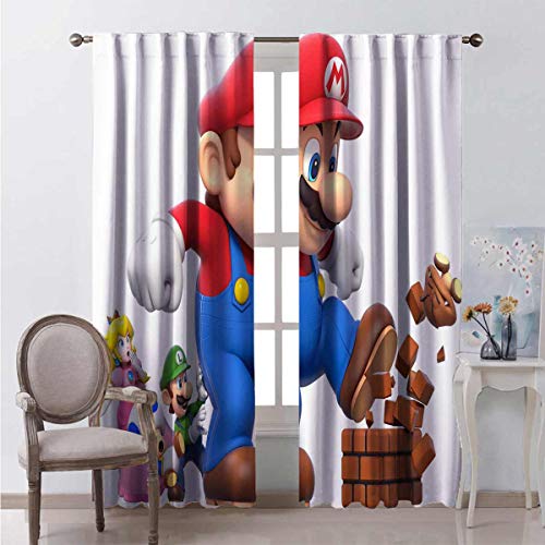 Darlene Harts White Thermal Insulated Curtains 40 Inches Long