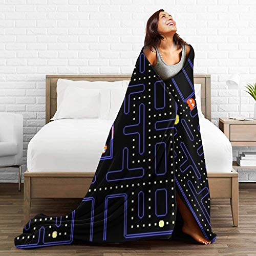 Korlav Arcade Video Game Throw Blanket, Flannel Blanket Bedding