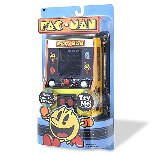 Basic Fun Arcade Classics - Pac-Man Color LCD Retro Mini Arcade Game