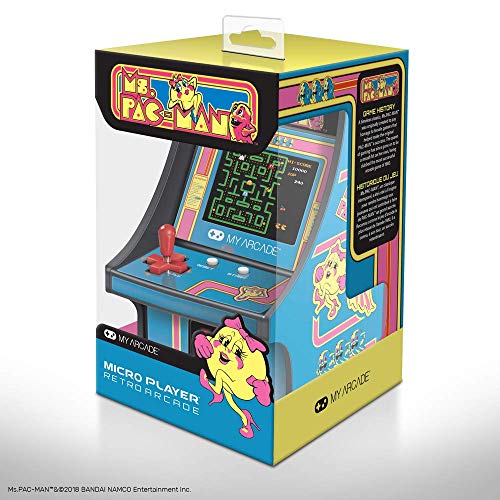 My Arcade Micro Player Mini Arcade Machine: Ms. Pac-Man Video Game, Fully Playable