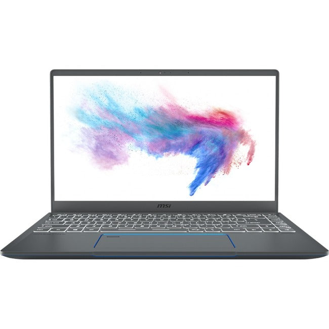 MSI Prestige 14 A10SC-020 14" Notebook - 1920 x 1080 - Core i5 i5-10210U - 16 GB RAM - 512 GB SSD - Gray with Blue Diamond Cut