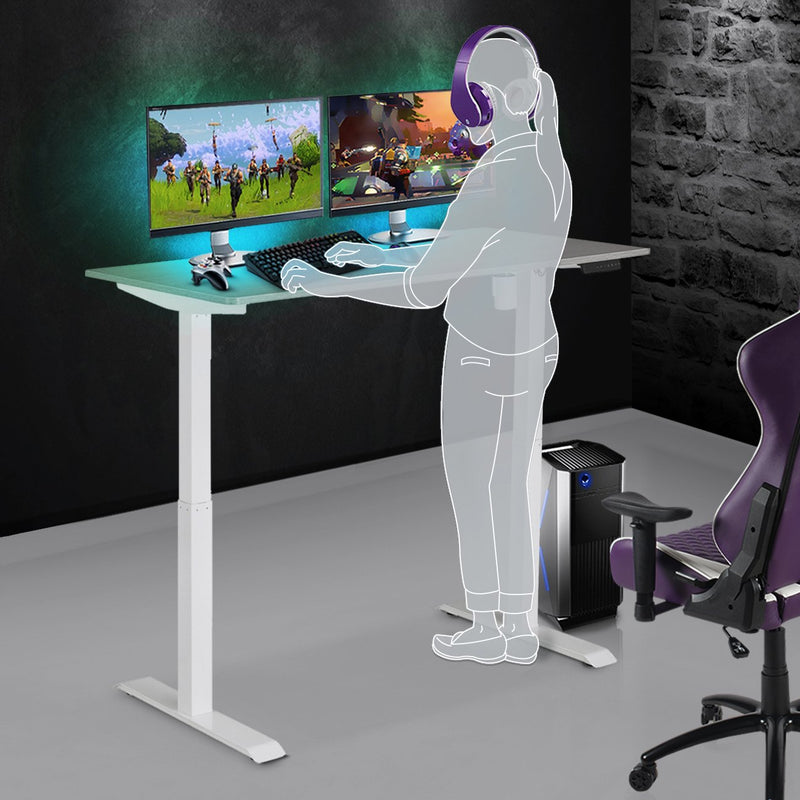 Techni Sport Adjustable Sit to Stand Gaming Desk - Aria at Gaming Girlfriends