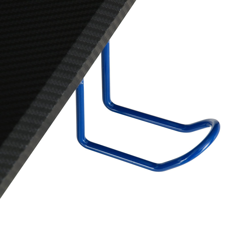 Techni Sport Blue Y-Shape Gaming Desk - Stryker at Gaming Girlfriends