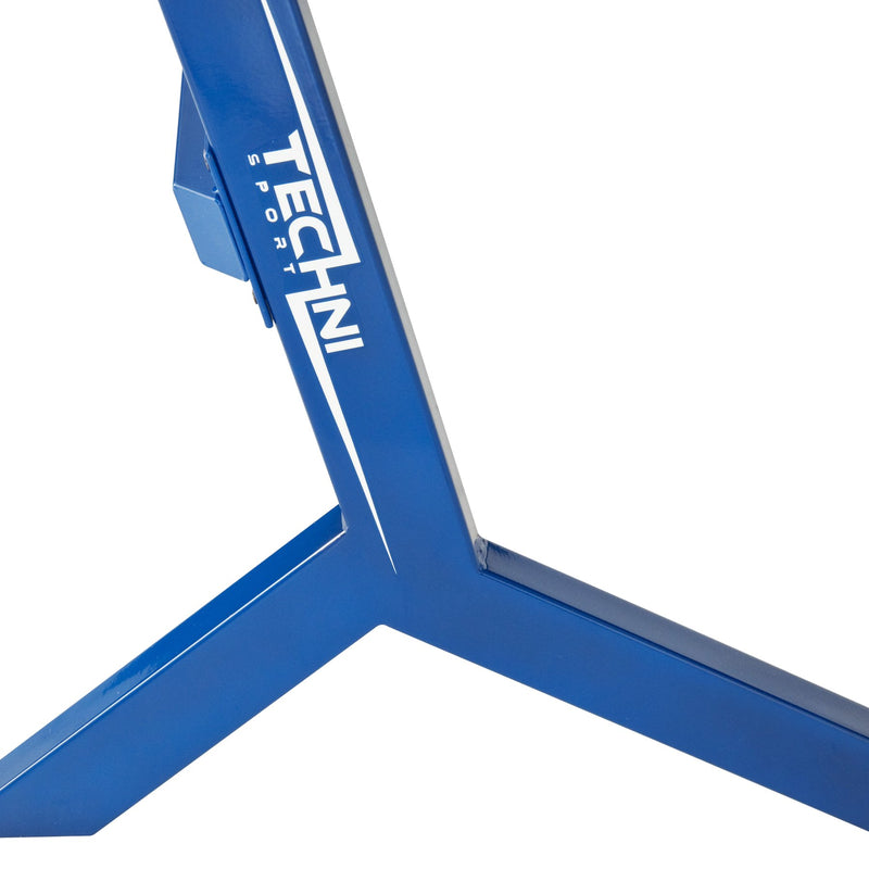 Techni Sport Blue Y-Shape Gaming Desk - Stryker at Gaming Girlfriends