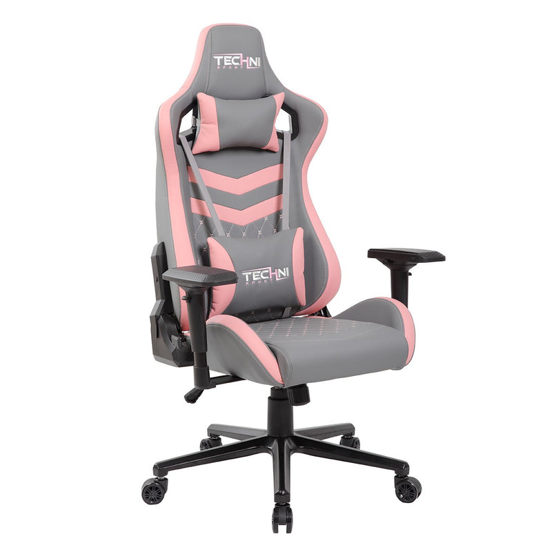Pink & Gray GameMaster Series Gaming Chair
