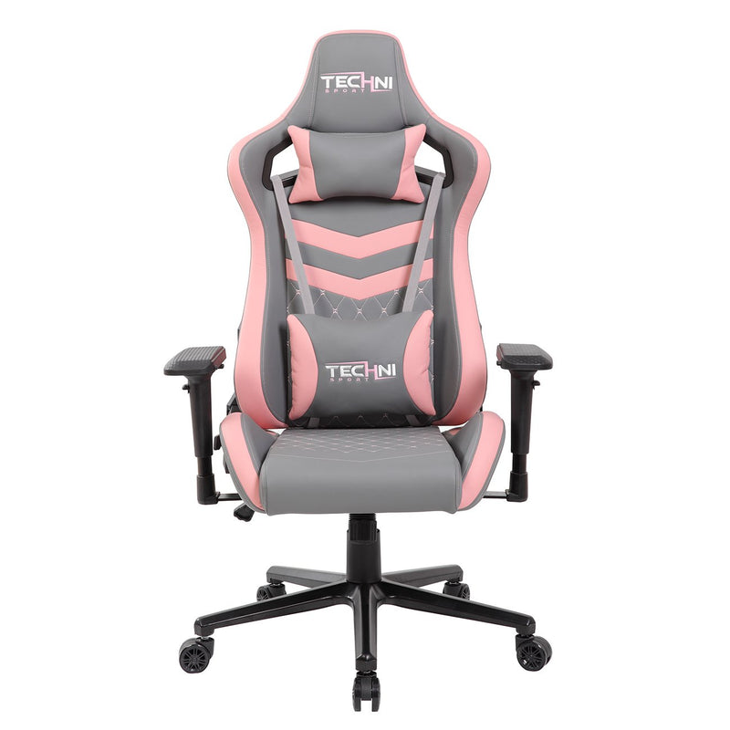 Pink & Gray GameMaster Series Gaming Chair