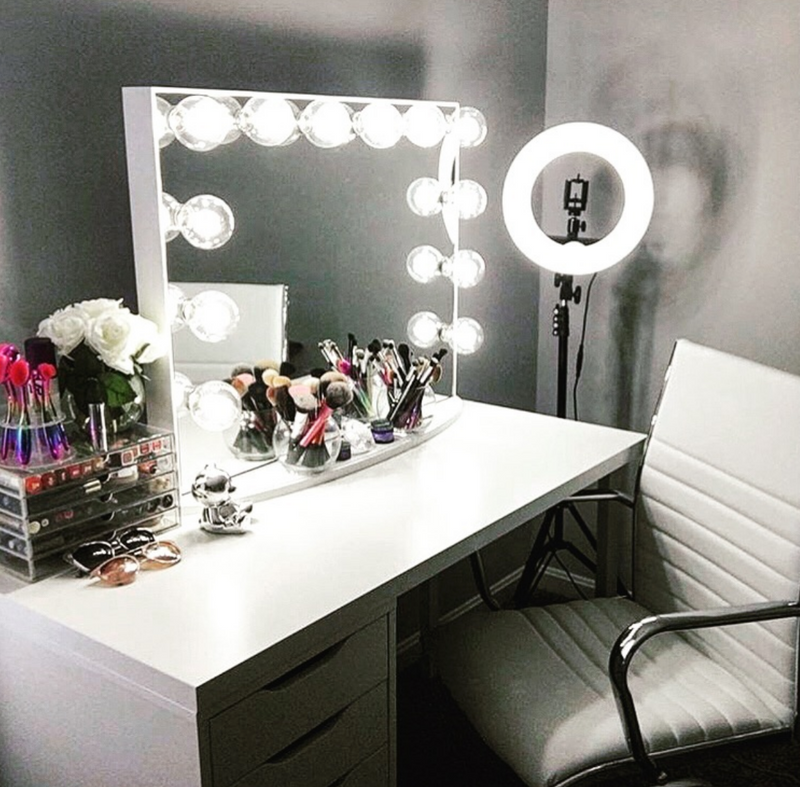 LED Ring Light with Stand & Phone Holder for Live Streaming